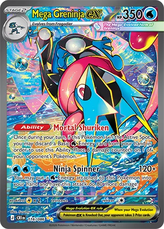 Mega Greninja ex card