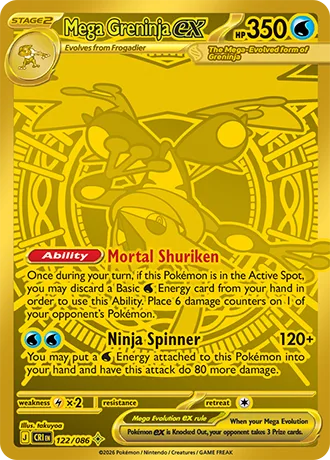 Mega Greninja ex card