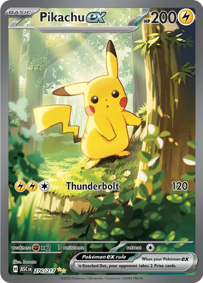 Pikachu ex card