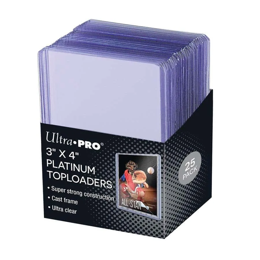 Ultra Pro 7,5x10cm Ultra Clear Platinum Toploader 25'li