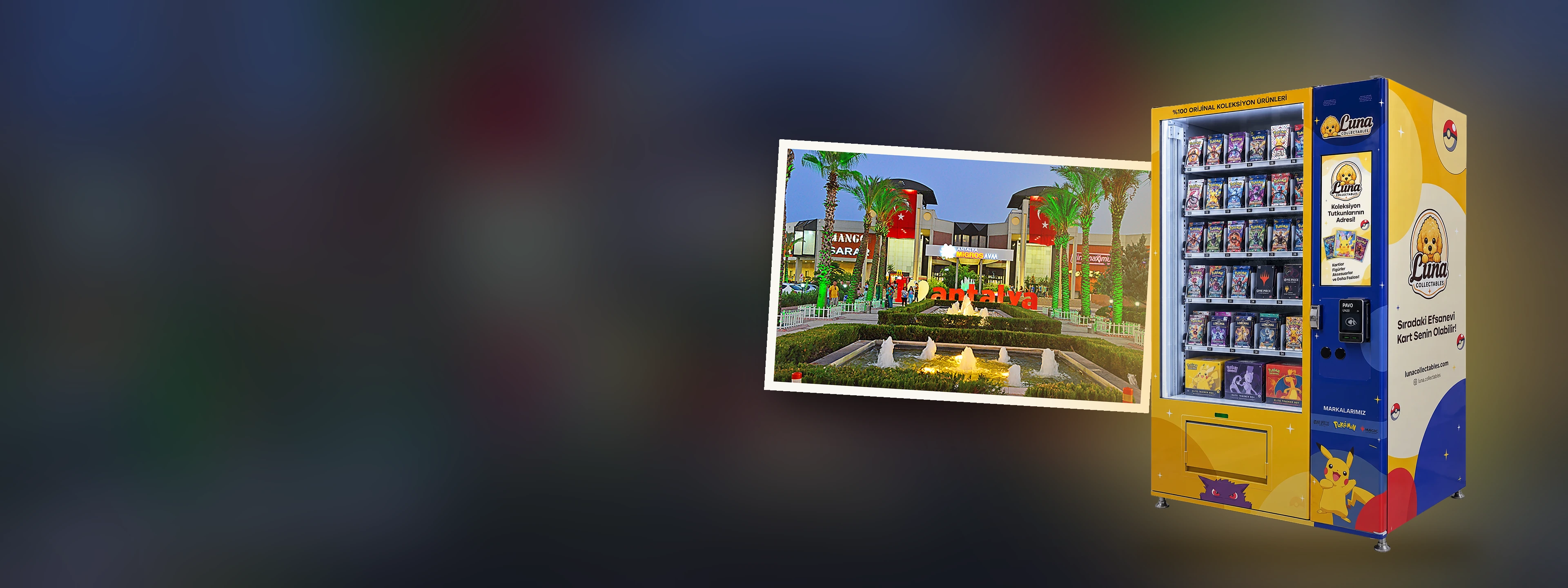 Luna otomatı Antalya Migros AVM'de açıldı.