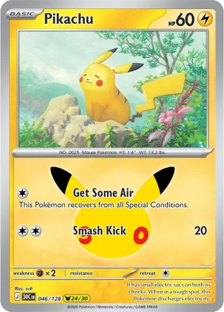 30th Celebration (M6a) #046 Pikachu Rare